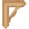 Ekena Millwork Funston Arts & Crafts Rough Sawn Bracket, Western Red Cedar, 6"W x 22"D x 26"H BKT06X22X26FST03RWR - alternate 2